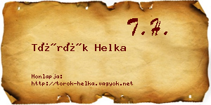 Török Helka névjegykártya
